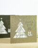 PALUXA_Weihnachtsbaum_Frohes_Fest_Variante_Brownsilver.jpg Zwei Farbvarianten PALUXA Lasercut-Weihnachtskarte mit Frohes Fest Gravur, stehend, Brownsilver und Forestgreen.