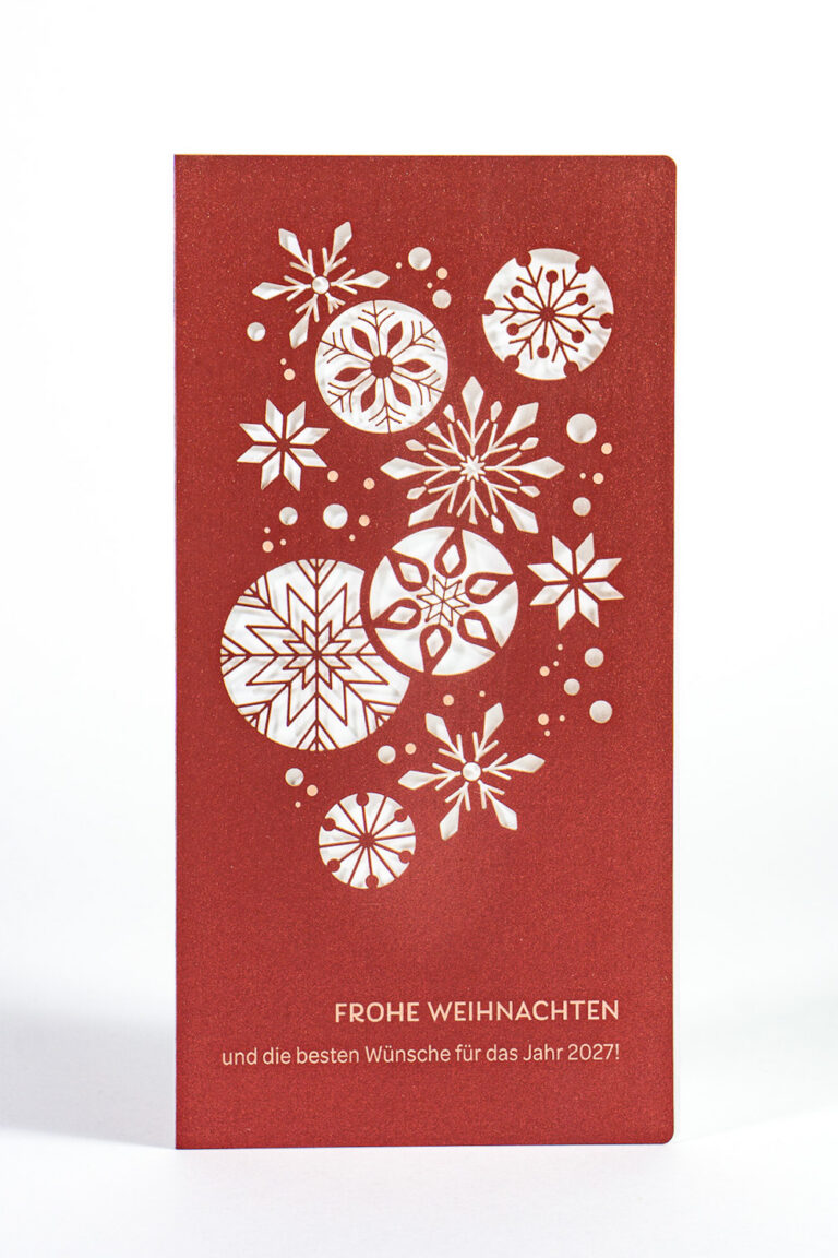 Weihnachtliche Formen in DINlang Hochformat